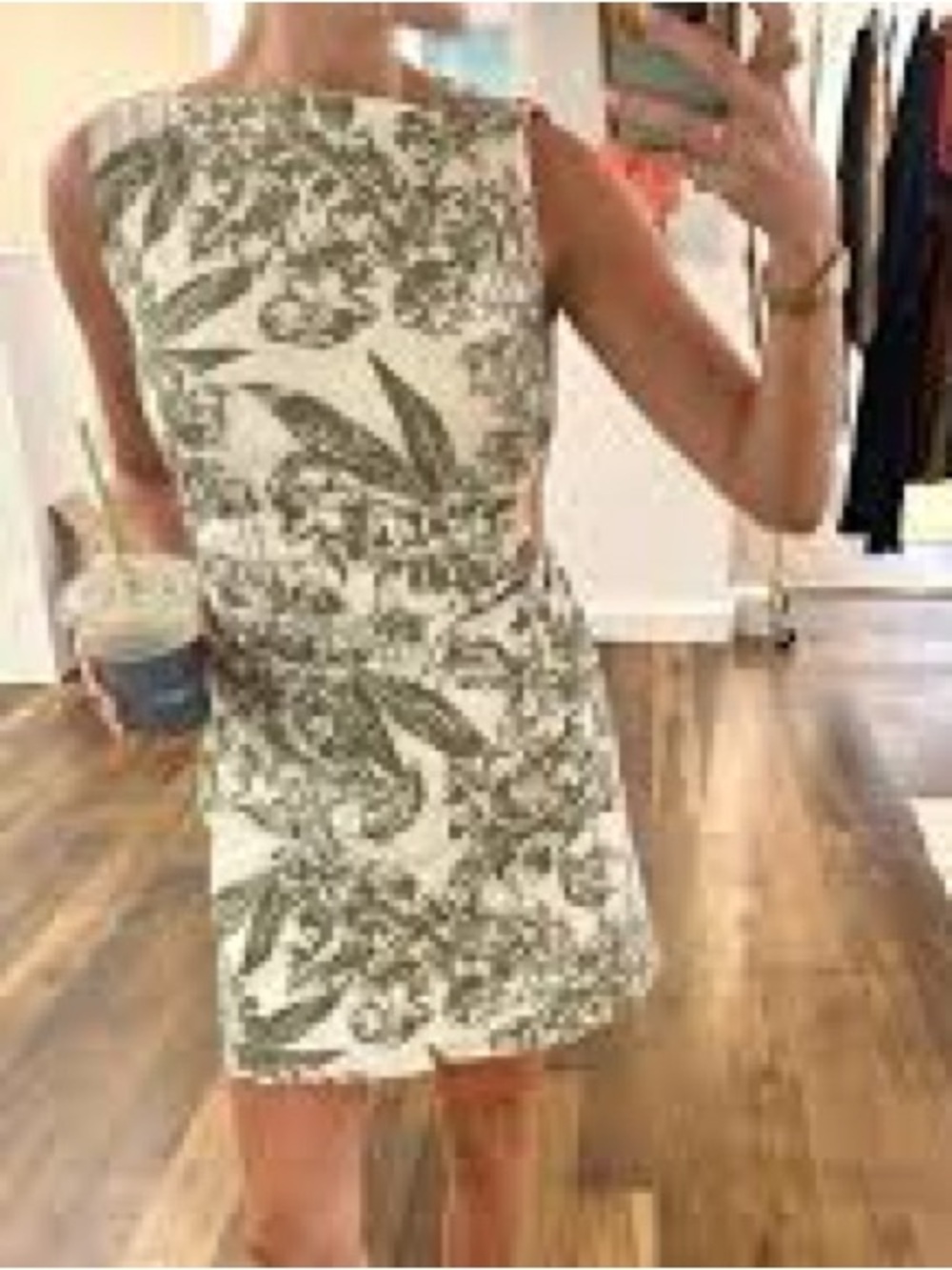 Abercrombie & Fitch green and white floral mini dress with cutouts NWOT medium